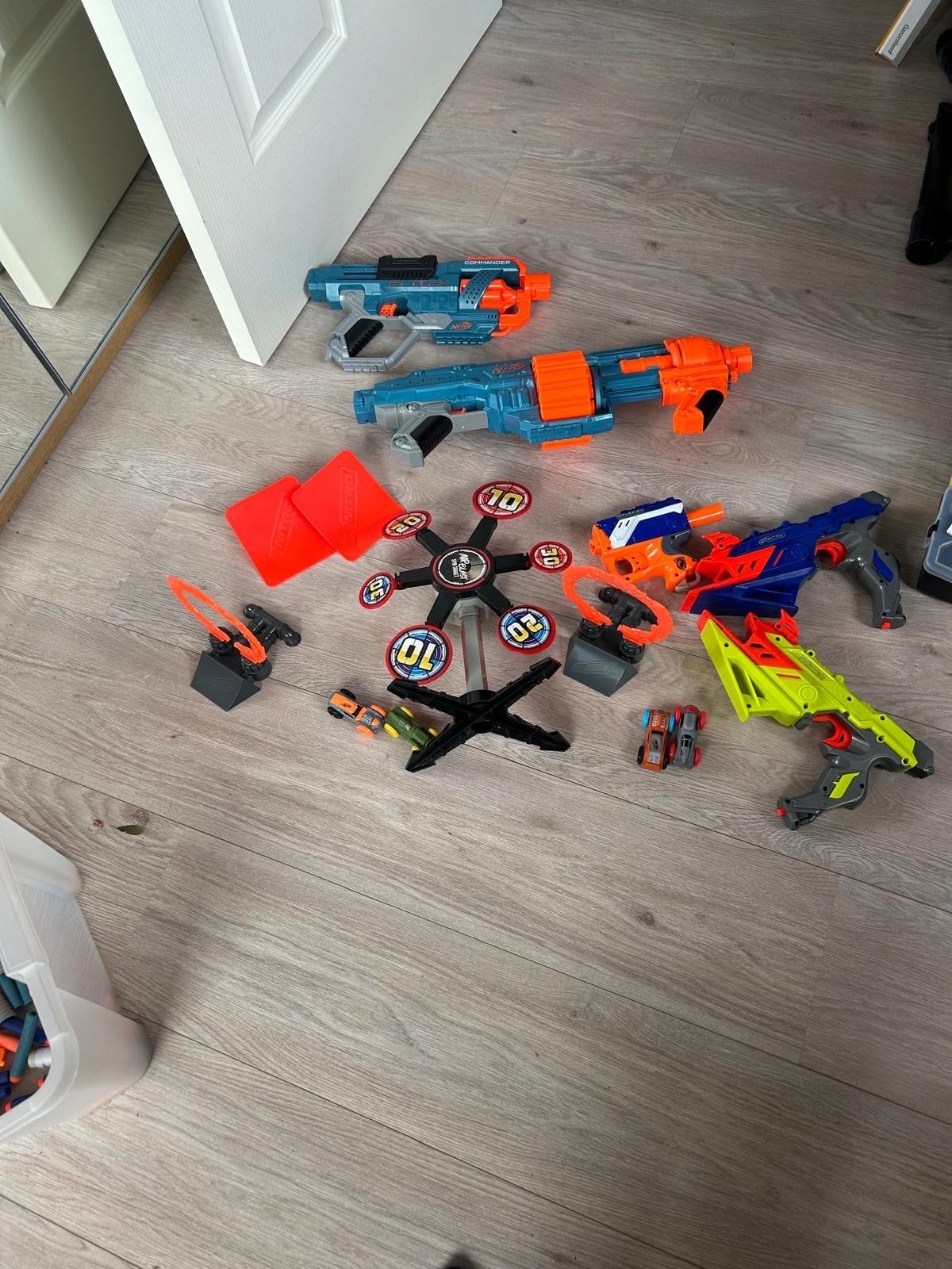 Grote Nerf Blaster en Nitro set met accessoires, Ophalen, Gebruikt