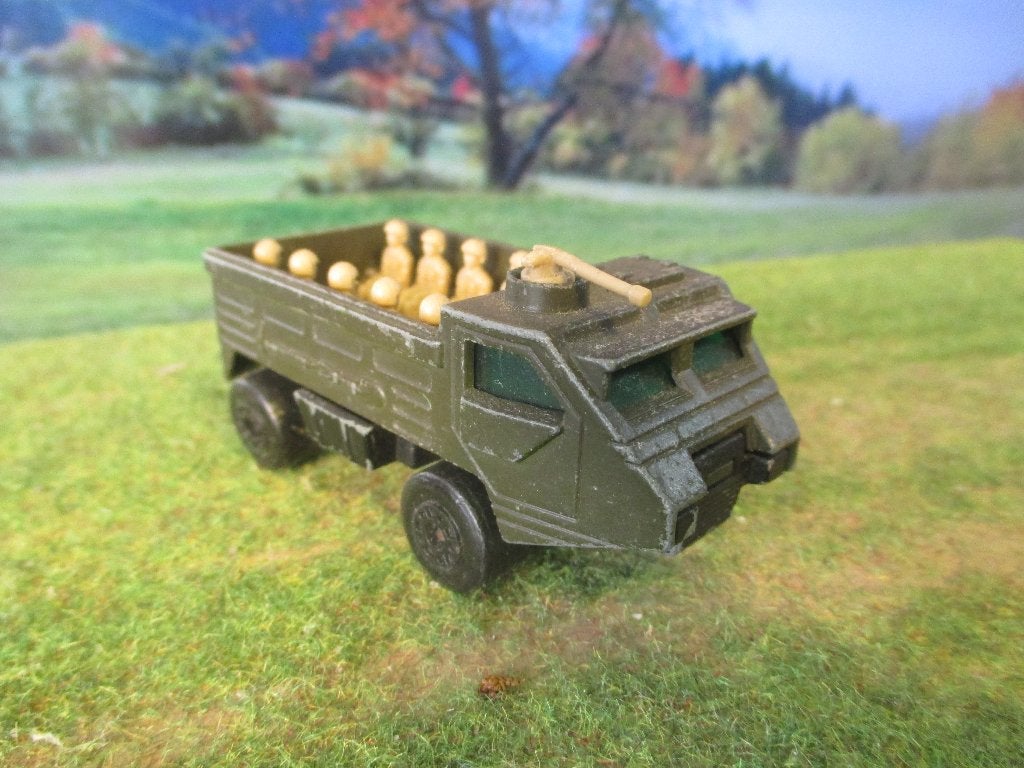 Personnel Carrier - Matchbox SF54 1976-1979 black wheels #2, Ophalen of Verzenden, Gebruikt, Auto