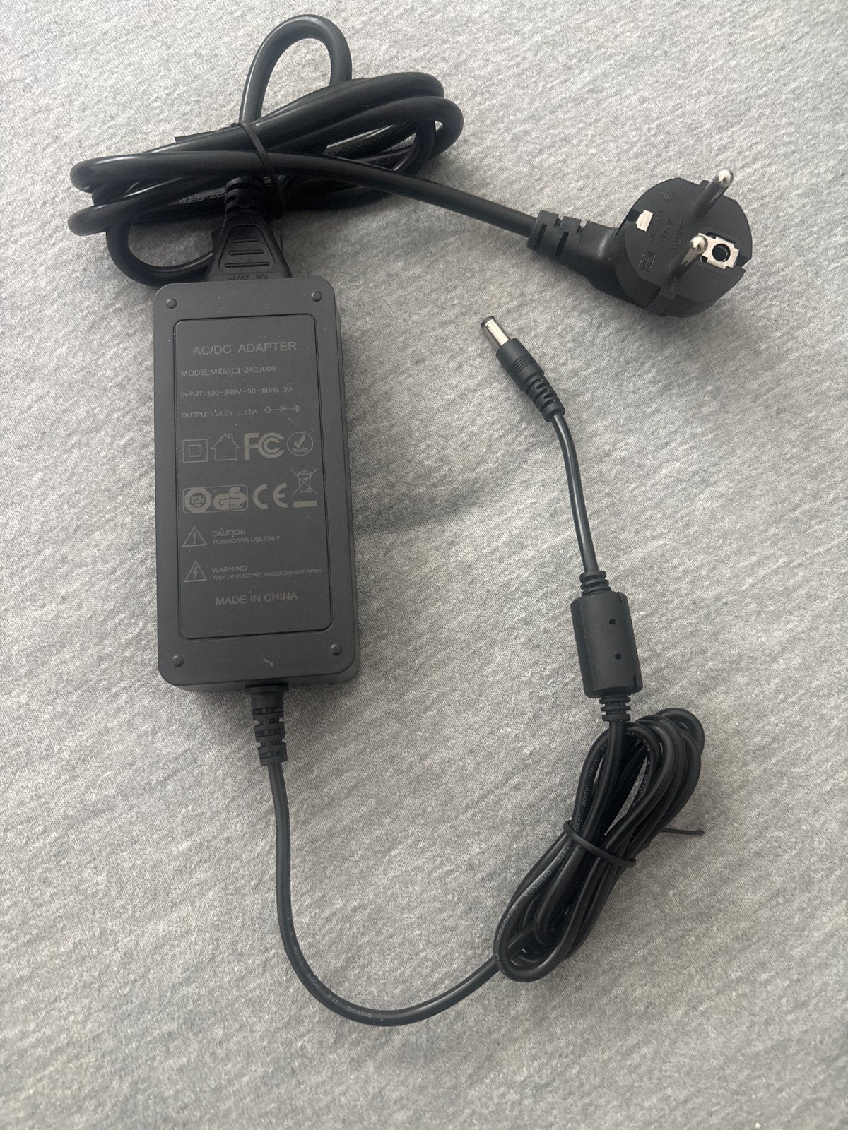 AC/DC Adapter 24V 2A Voeding, Ophalen of Verzenden, Gebruikt