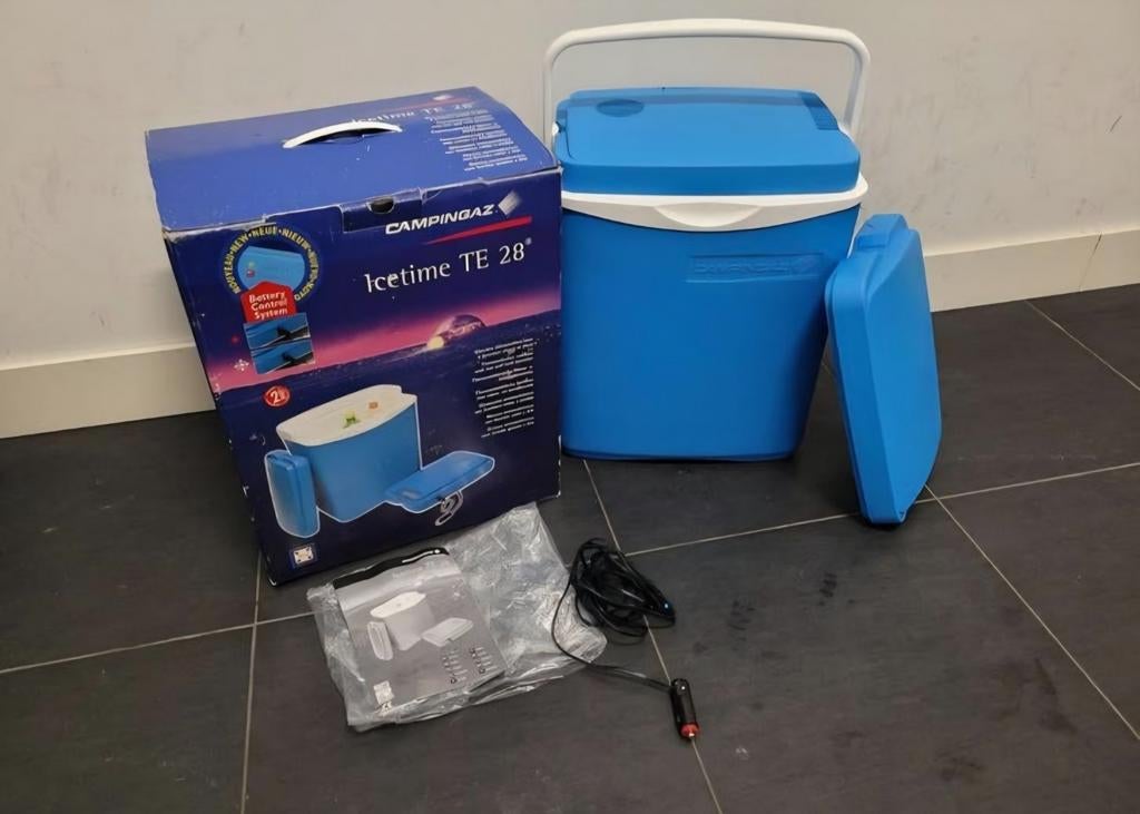 Campingaz Icetime TE28 Koelbox 12V - Ongebruikt, Caravans en Kamperen, Ophalen of Verzenden, Nieuw, Koelbox, Elektrisch