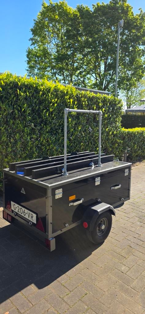 Leuke dichte fiets aanhanger voor 2 fietsen, Ophalen of Verzenden