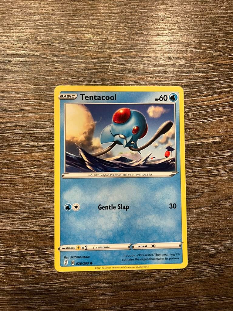 Tentacool EVS 026/203, Ophalen of Verzenden, Zo goed als nieuw