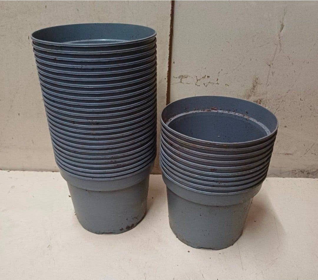 kweekpotten plantenpotten bloempotten 2 liter, Kunststof, Gebruikt, Rond, Ophalen of Verzenden