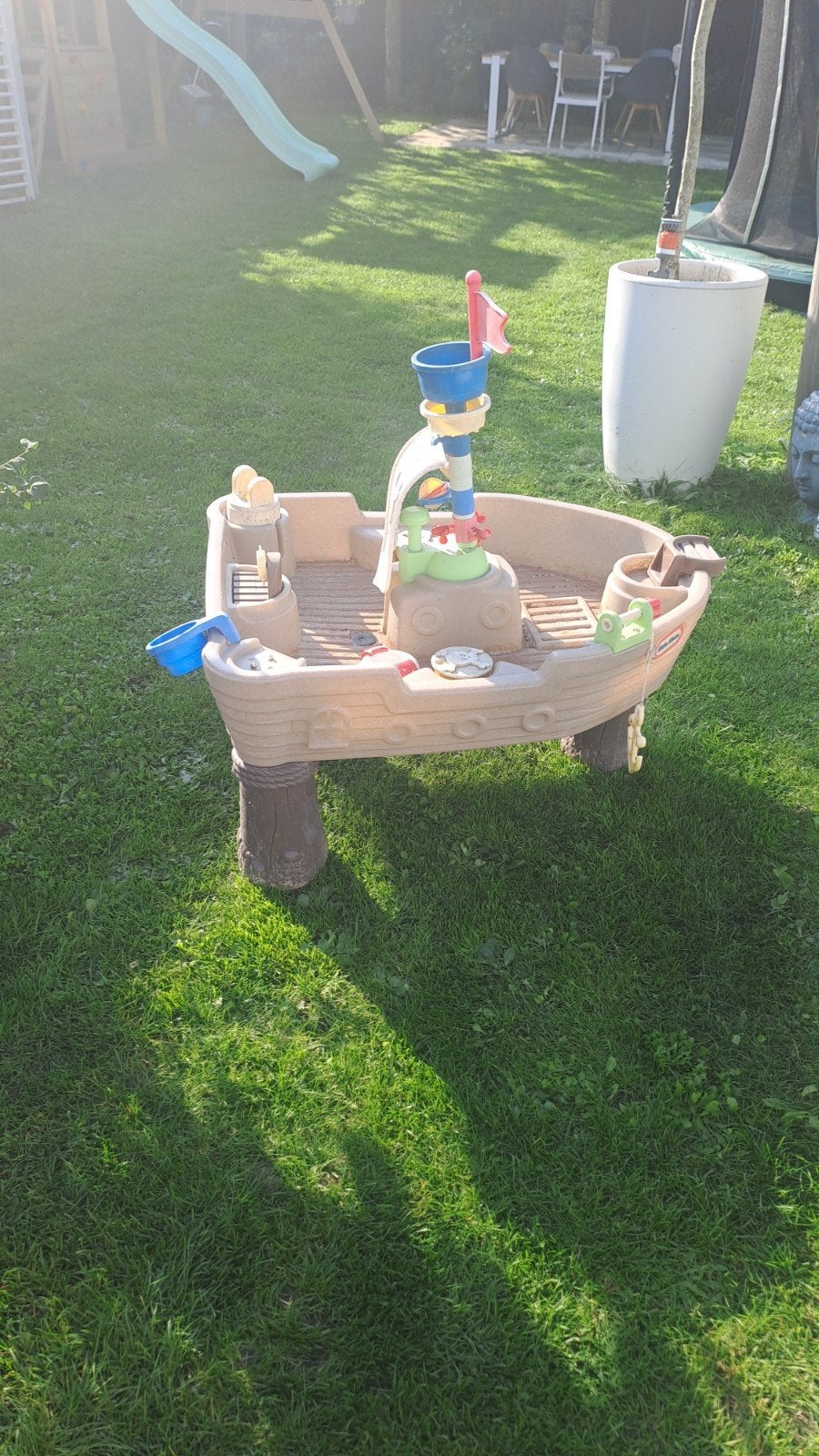 Piraten watertafel van little tikes, Ophalen, Gebruikt