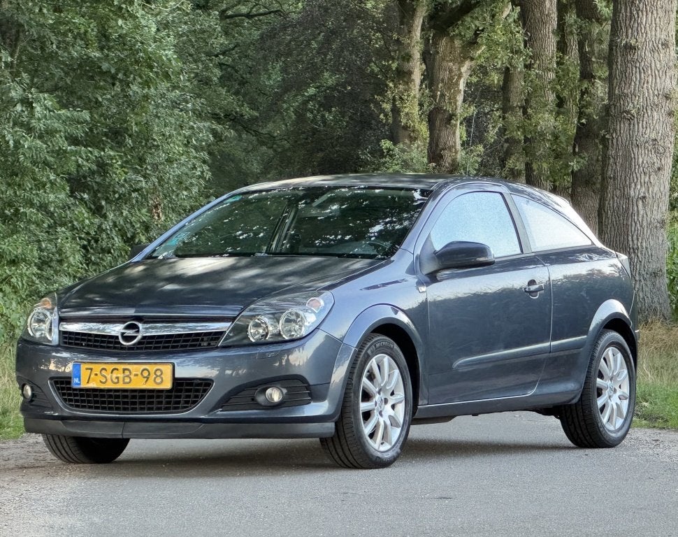 Opel Astra GTC 1.6 Business koude airco apk 12-26 (bj 2008), Auto's, Startonderbreker, 15 km/l, 4 cilinders, Blauw