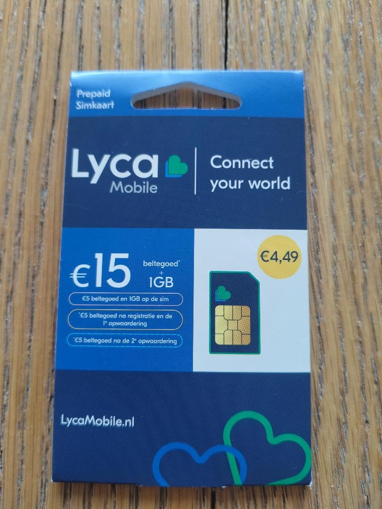 Simkaart Lyca, Ophalen of Verzenden, Nieuw
