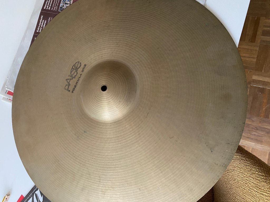 PAISTE Formula 602 vintage jaren 70 bekkens: 20 ride, 14 hh, Gebruikt, Ophalen of Verzenden, Arjenvdlinden@wxs.nl, A v linden