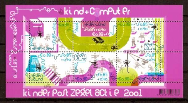 Nederland NVPH nr 2013 postfris Kinderpostzegels 2001, Ophalen of Verzenden, Na 1940, Postfris