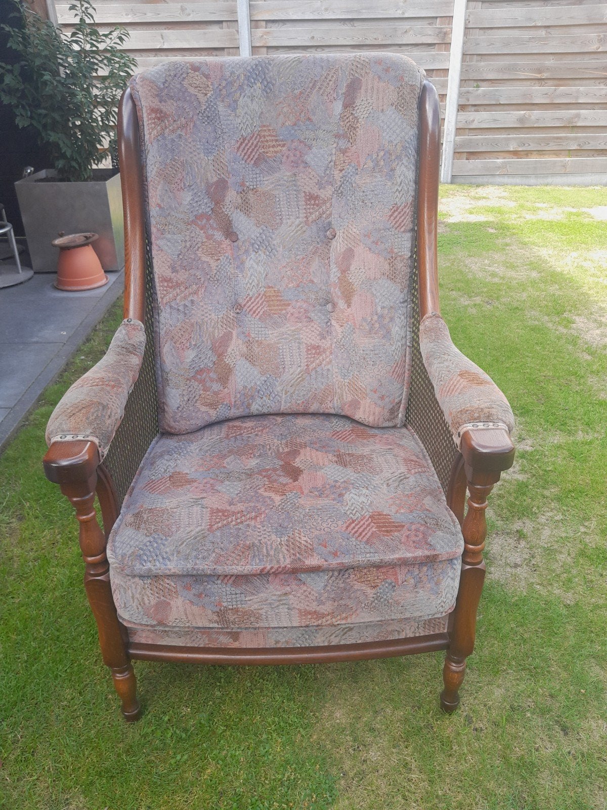 Fauteuil Stoel, Gebruikt, Klassiek, 75 tot 100 cm, Ophalen of Verzenden
