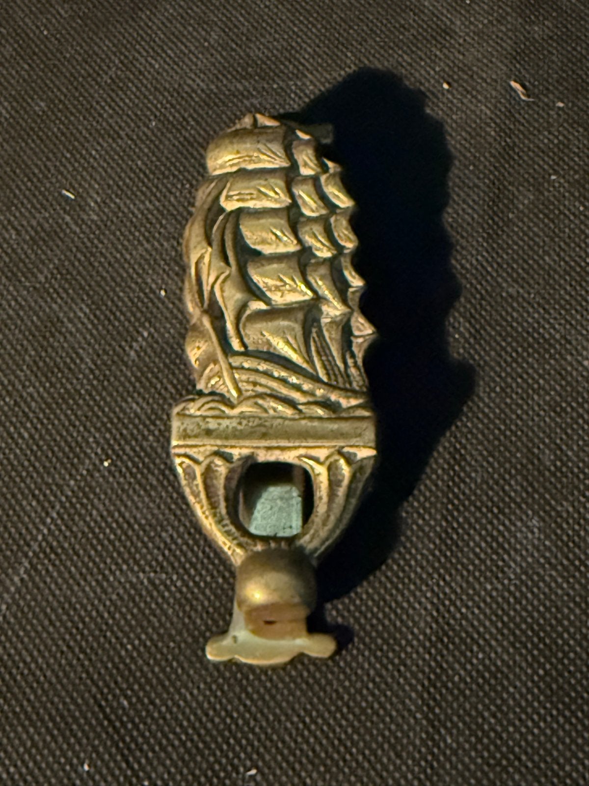 Bronzen/Messing Deurklopper - Zeilschip - Ca. 11cm, Ophalen of Verzenden