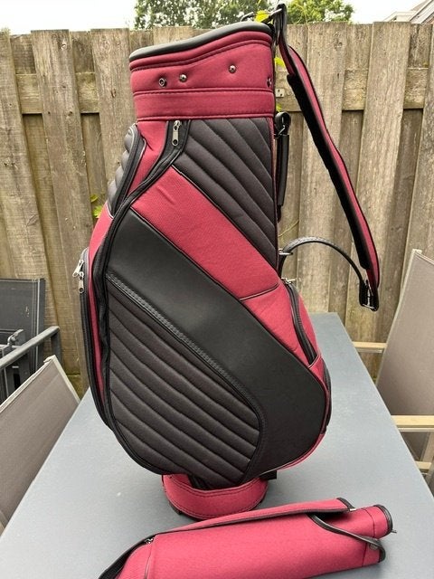 Bordeaux/zwart  Golf tas, Ophalen of Verzenden, Nieuw, Tas, Overige merken