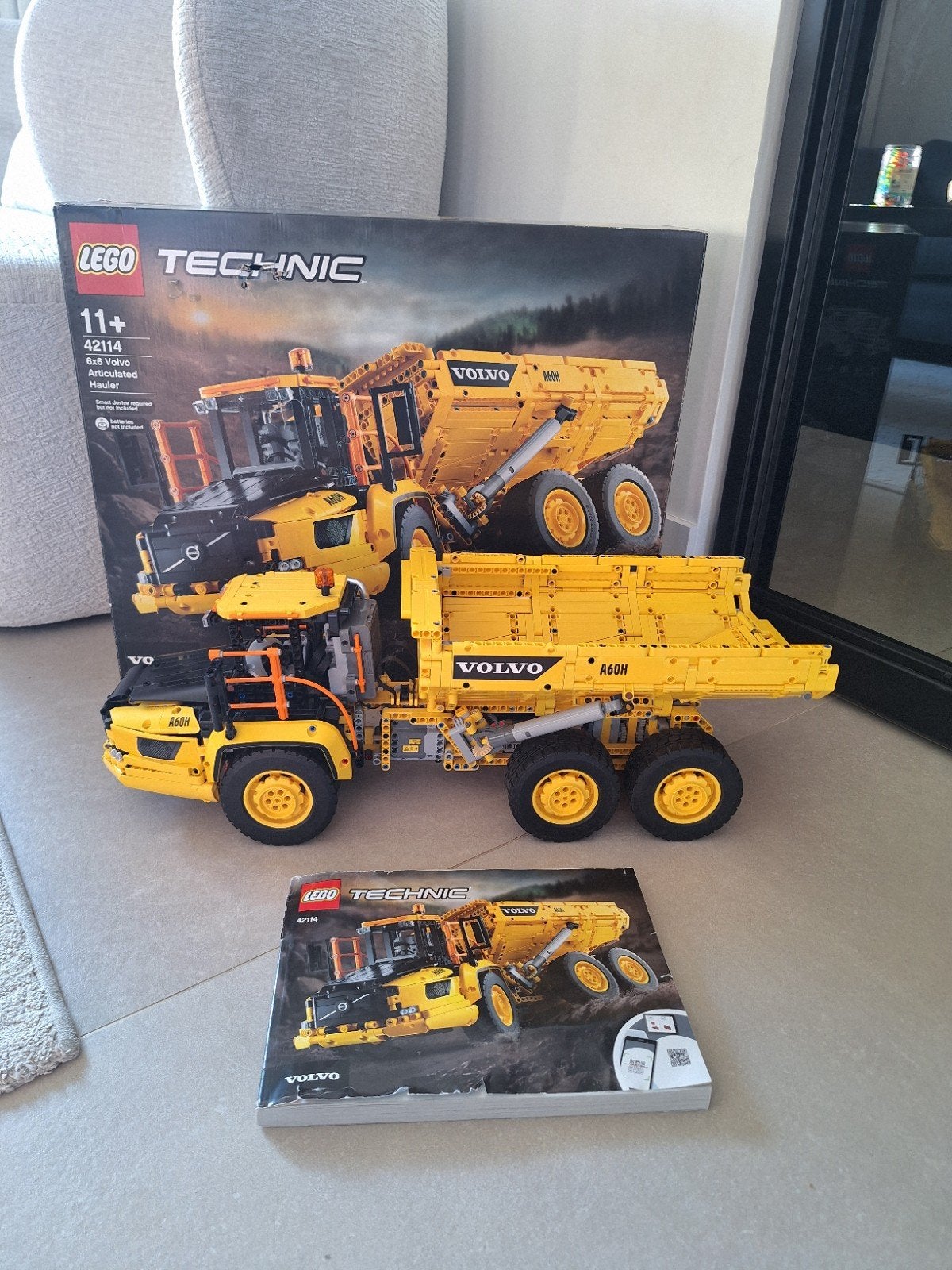 LEGO Technic 42114 Volvo 6x6 knikdumper – zeer goede staat, Ophalen of Verzenden, Zo goed als nieuw