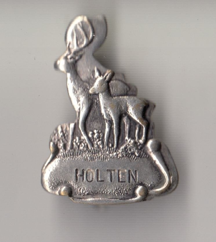Holten Hert broche, Gebruikt, Niet vindbaar, Niet vindbaar, Speldje of Pin