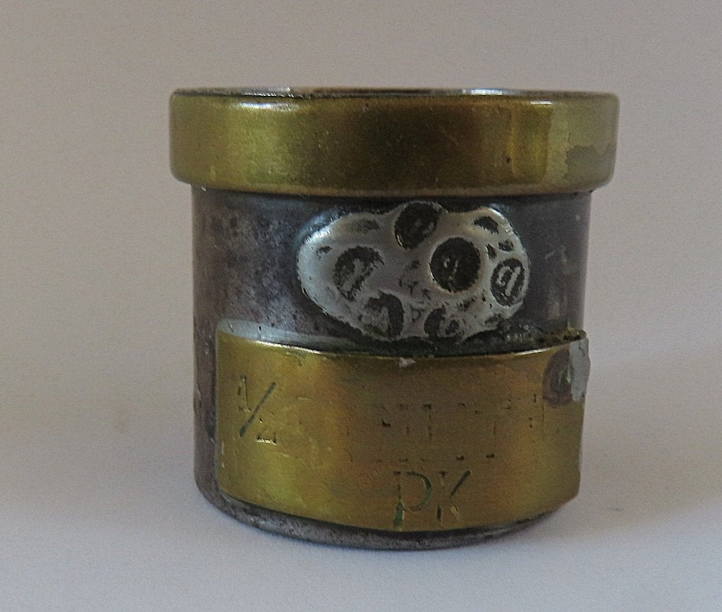 Antiek 1/2 deciliter droog maatje  19e eeuw, incl verzenden, Antiek en Kunst, Verzenden