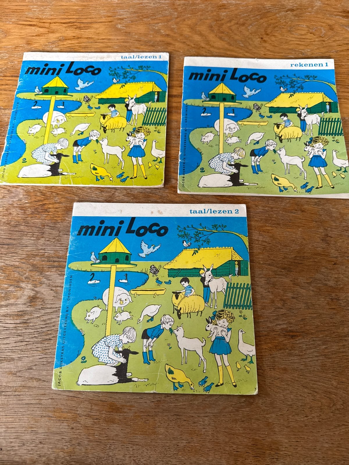 Mini Loco Boekjes: Taal/Lezen 1 & 2, Rekenen 1 (3 stuks), Ophalen of Verzenden, Gelezen, Overige niveaus, Nederlands