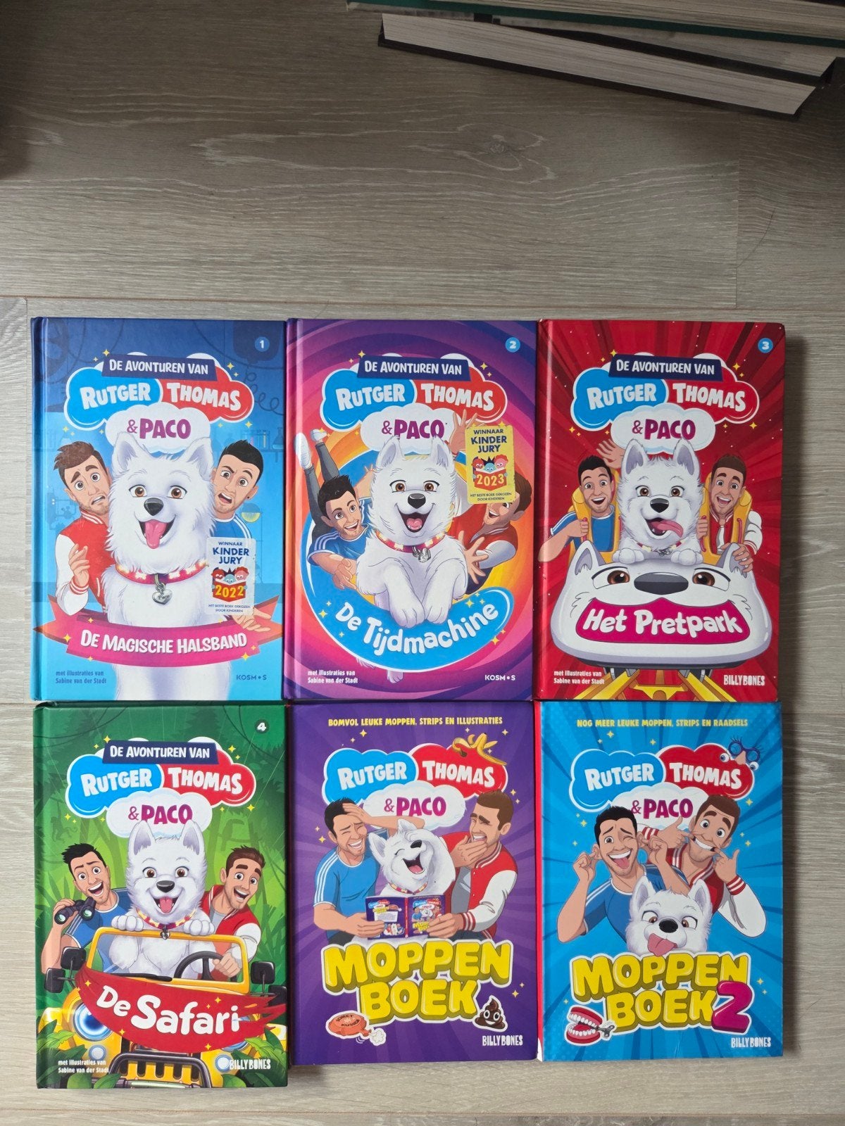 6x boeken - Rutger, Thomas & Paco, Boeken, Ophalen of Verzenden, Zo goed als nieuw
