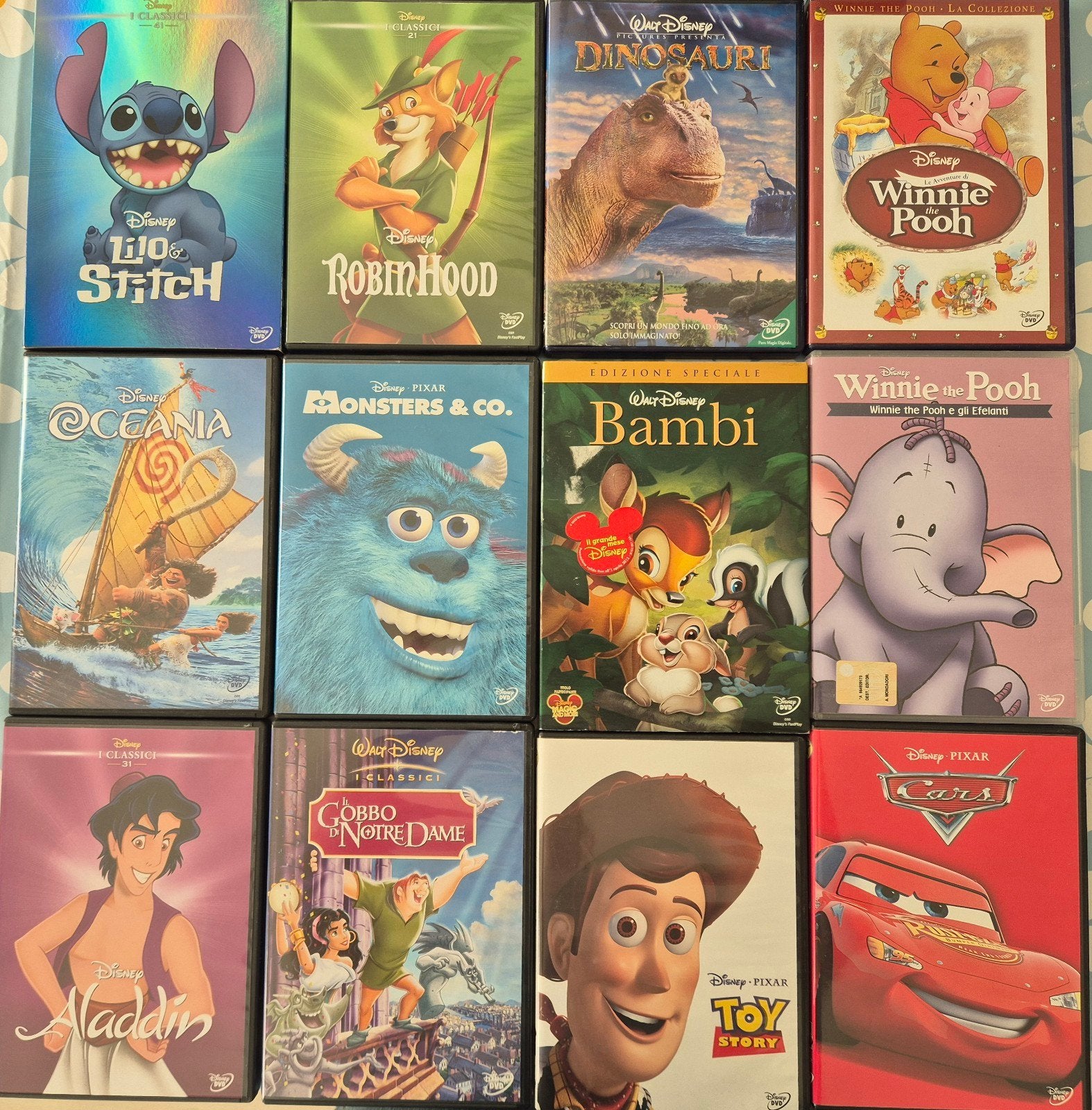 Disney & Pixar DVD collectie – 11 Italiaanse edities, Gebruikt, Animatie, Alle leeftijden, Italiaans