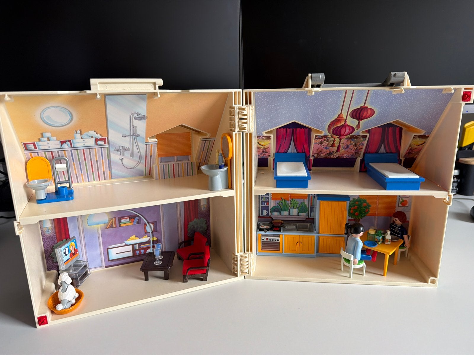 Playmobil Meeneemhuis - Compleet met Meubels en Figuren, Gebouw, Complete set, Ophalen of Verzenden, Zo goed als nieuw
