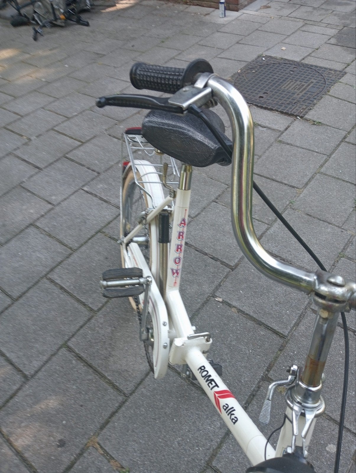 Romet Albatros vouwfiets - Wit, 20 inch, Overige merken, 20 inch of meer, Gebruikt, Velgrem