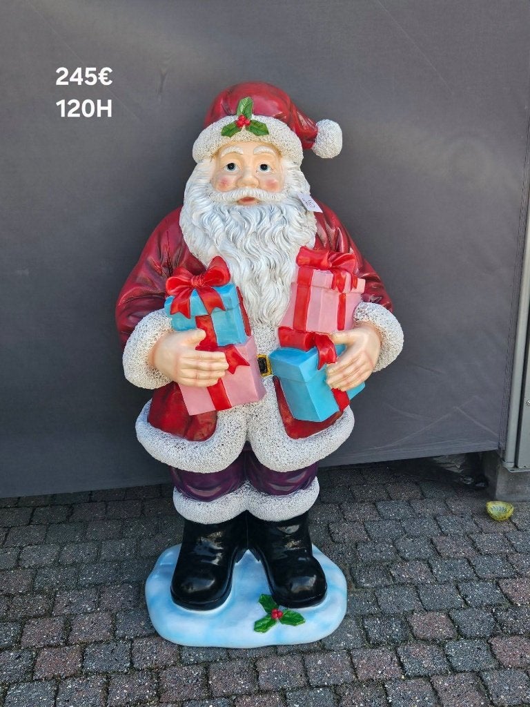 Laminaat kerstman 1m20, Ophalen, Nieuw, Kunststof, Mensenbeeld