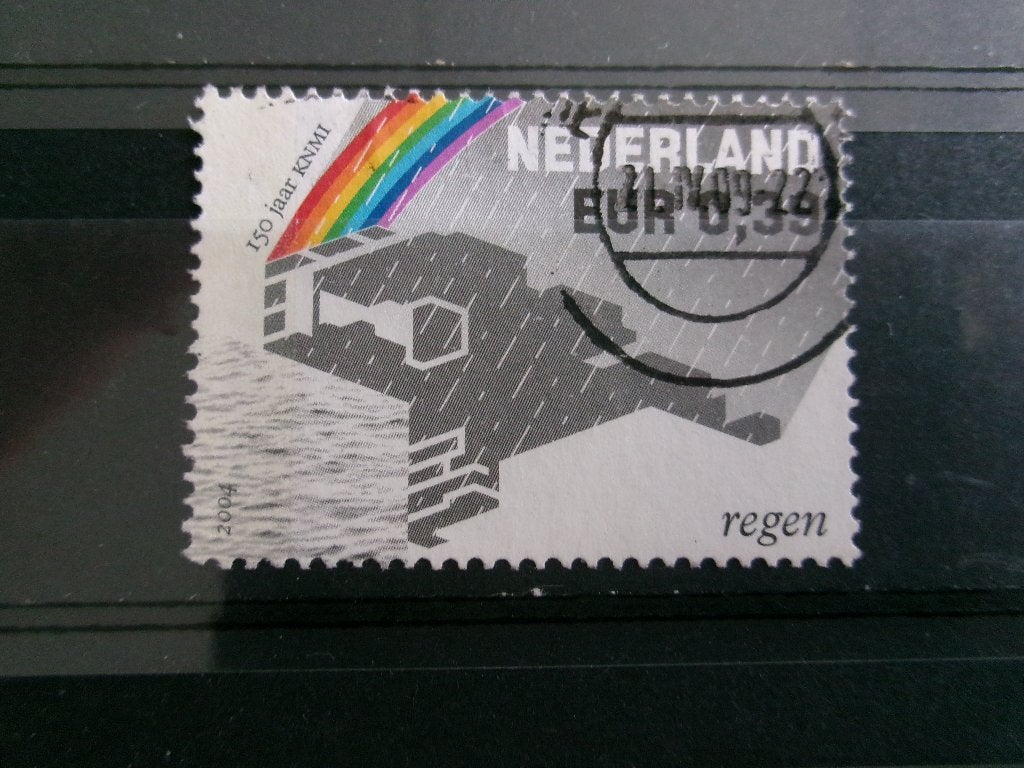 2004 - knmi - regen (448d), Verzenden, Gestempeld