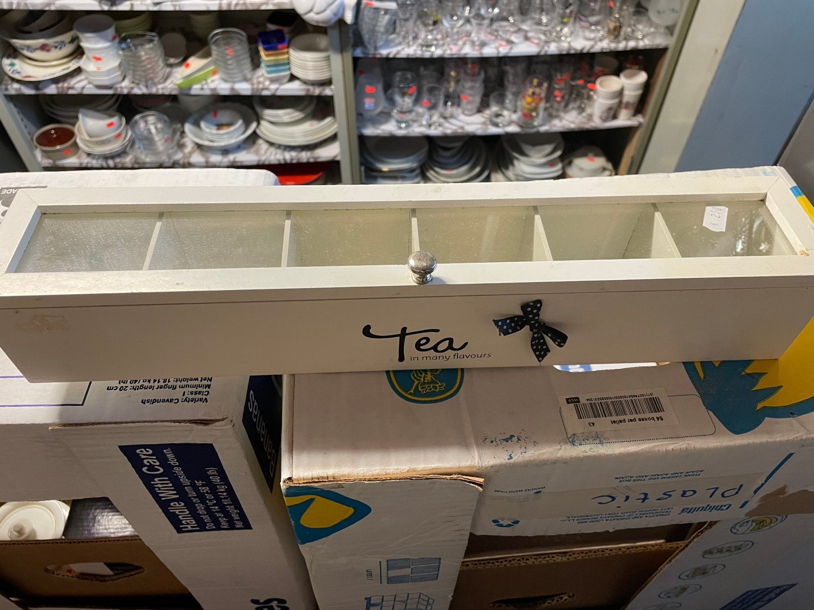 Theedoos, Ophalen, Gebruikt