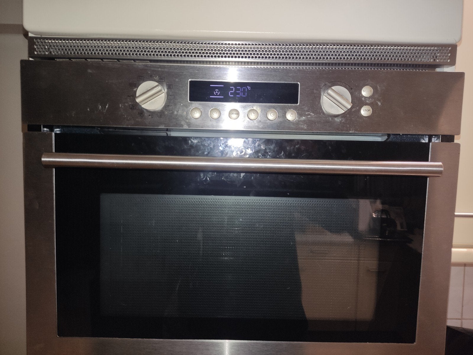 Pelgrim Inbouw Combi-oven - Zilver/Zwart, 45 tot 50 cm, Gebruikt, Hete lucht, 60 cm of meer