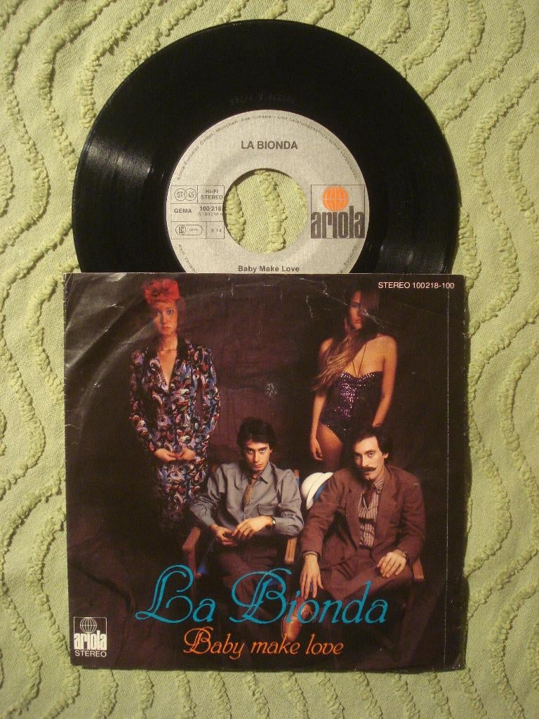 La Bionda 7" Vinyl Single: ‘Baby make love’ (Duitsland), Ophalen of Verzenden, Zo goed als nieuw, Pop