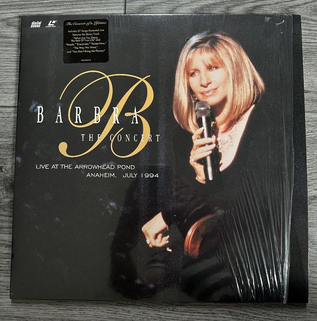 Barbra Streisand – The Concert 1994 (NTSC LaserDisc USA), Alle leeftijden, Ophalen of Verzenden, Gebruikt, Muziekvideo's