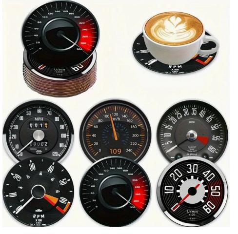 Onderzetters met Km/Toerenteller afbeeldingen, Ophalen of Verzenden, Nieuw, Glas of Kopje