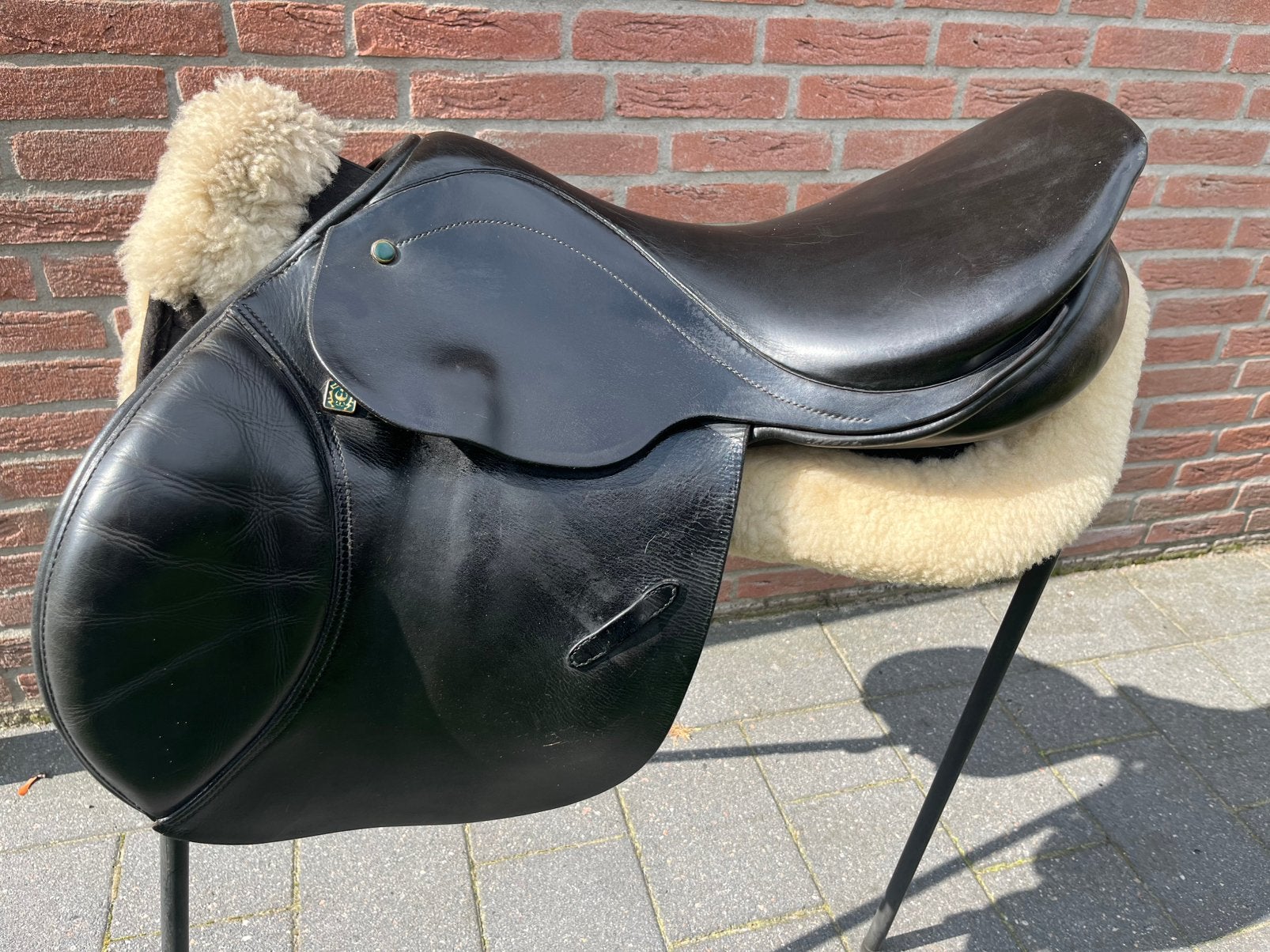 Stubben springzadel 18 inch, Dieren en Toebehoren, Vlakke zit, ., Stubben, Kniewrongen