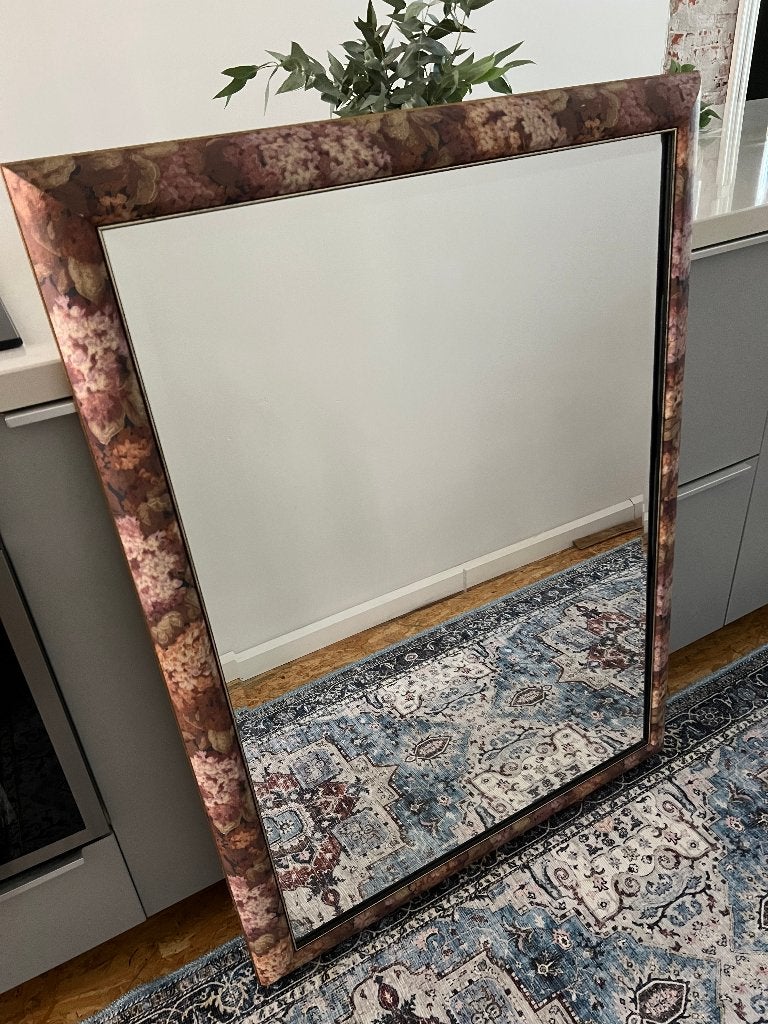 Vintage mirror / spiegel 82 * 111 cm, Huis en Inrichting, Woonaccessoires | Spiegels, Ophalen, 100 tot 150 cm, Zo goed als nieuw