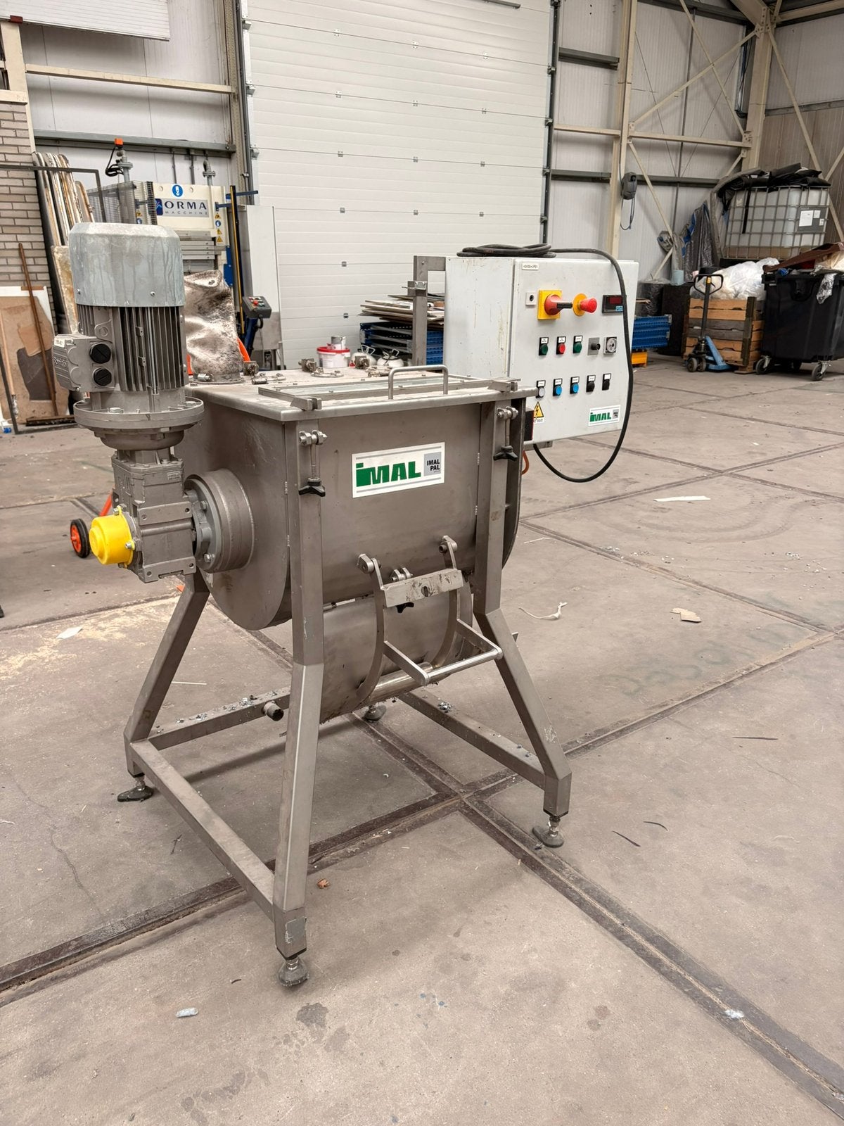 Imalpal mengmachine, Ophalen