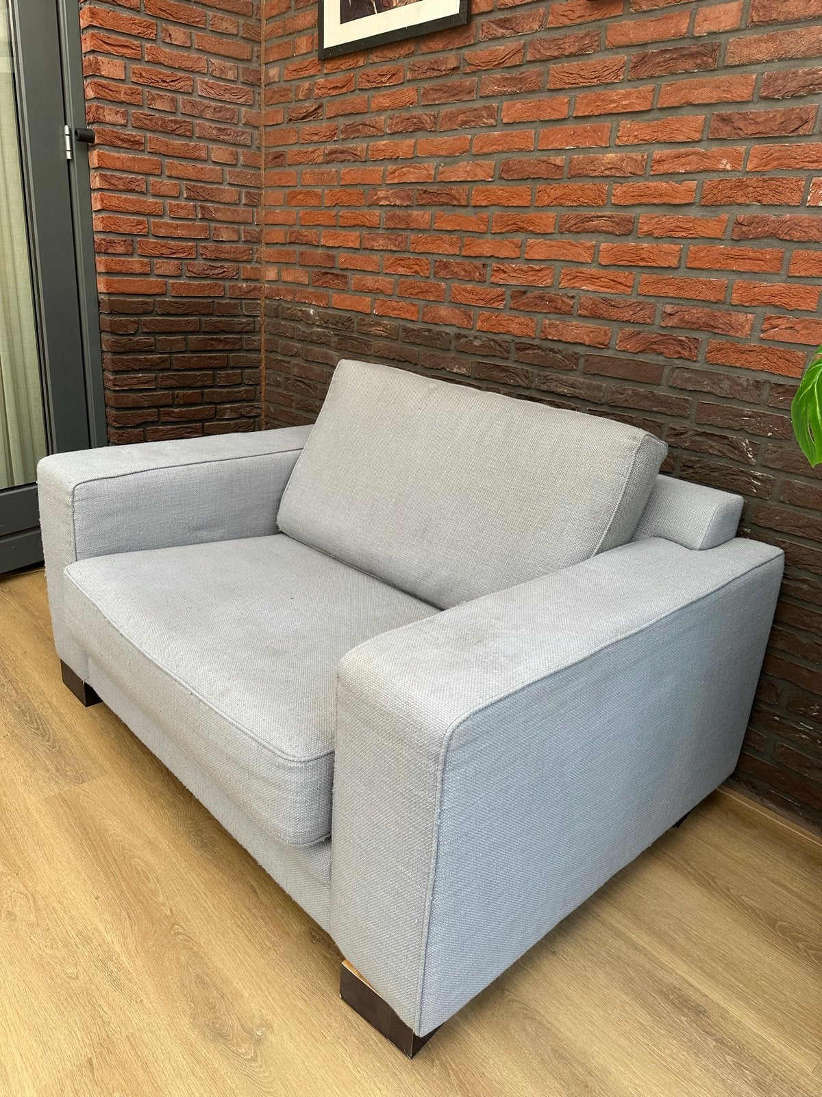 Montel Loveseat - Grijs, Gebruikt, 100 tot 125 cm, 150 tot 200 cm, Tweepersoons