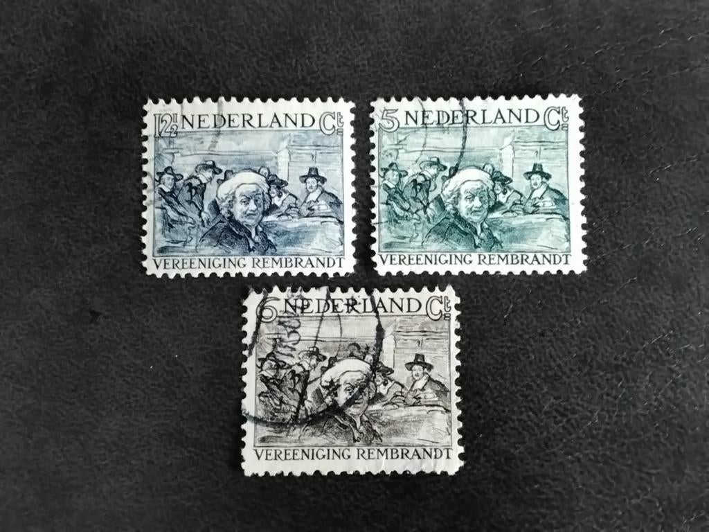 Nederland serie Rembrandt zegels 1930 gestempeld, Verzenden, T/m 1940, Gestempeld