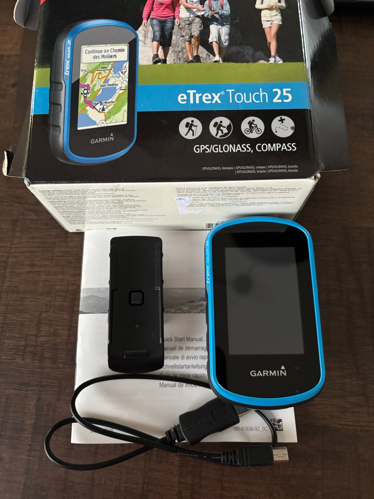 Garmin eTrex Touch 25 TopoActive Western Europe 2026.11, Ophalen of Verzenden, Zo goed als nieuw, Navigatie of Gps