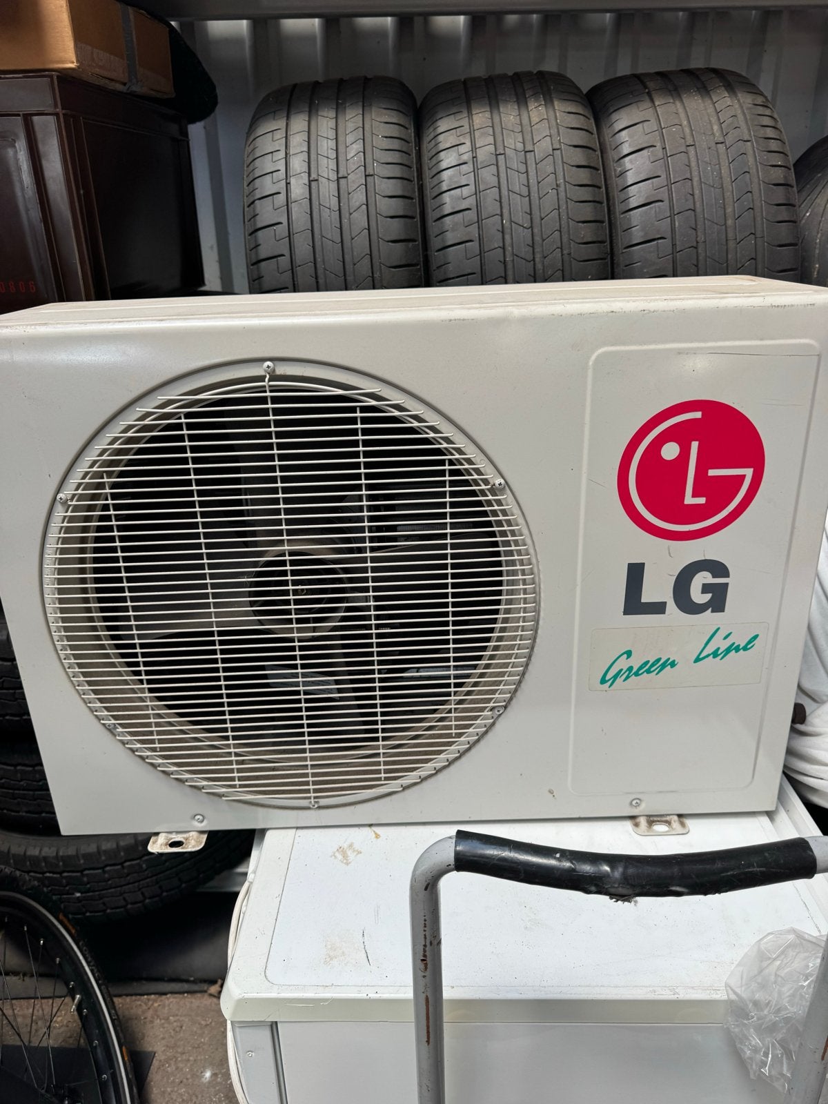 LG Split Airco - Gebruikt, Zonder Steunen, Witgoed en Apparatuur, Airco's, Ophalen, Gebruikt, Minder dan 60 m³, Koelen en Ontvochtigen