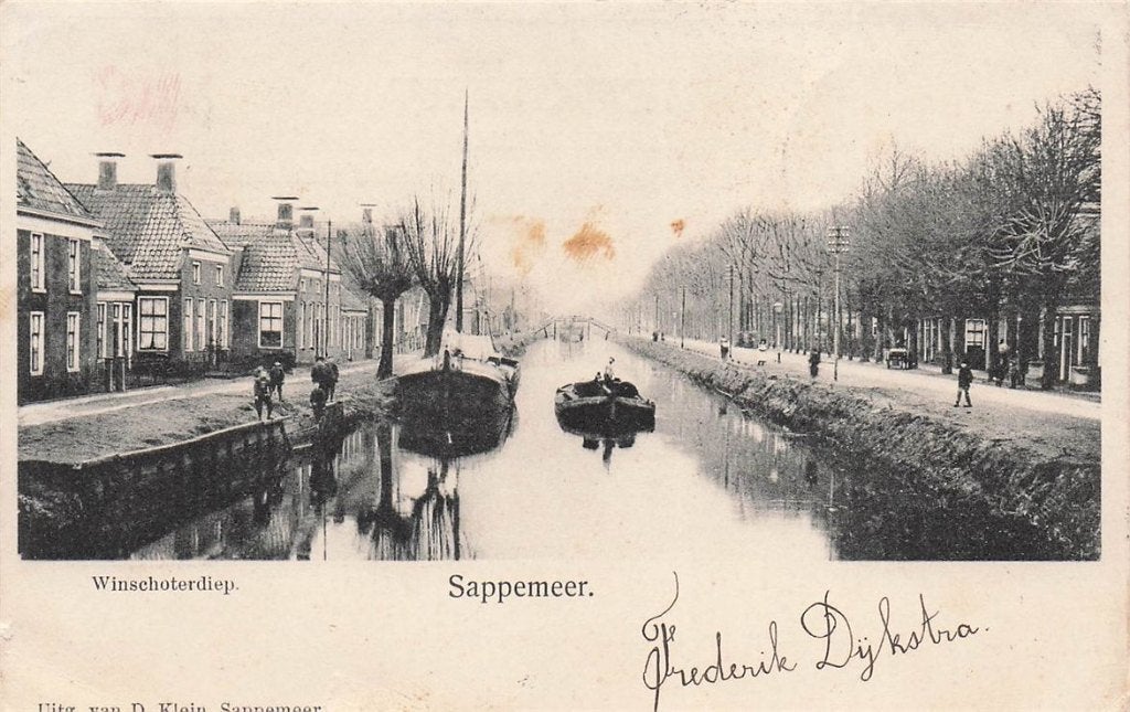 703-144-051 Winschoterdiep Sappemeer, Verzenden, Voor 1920, Groningen