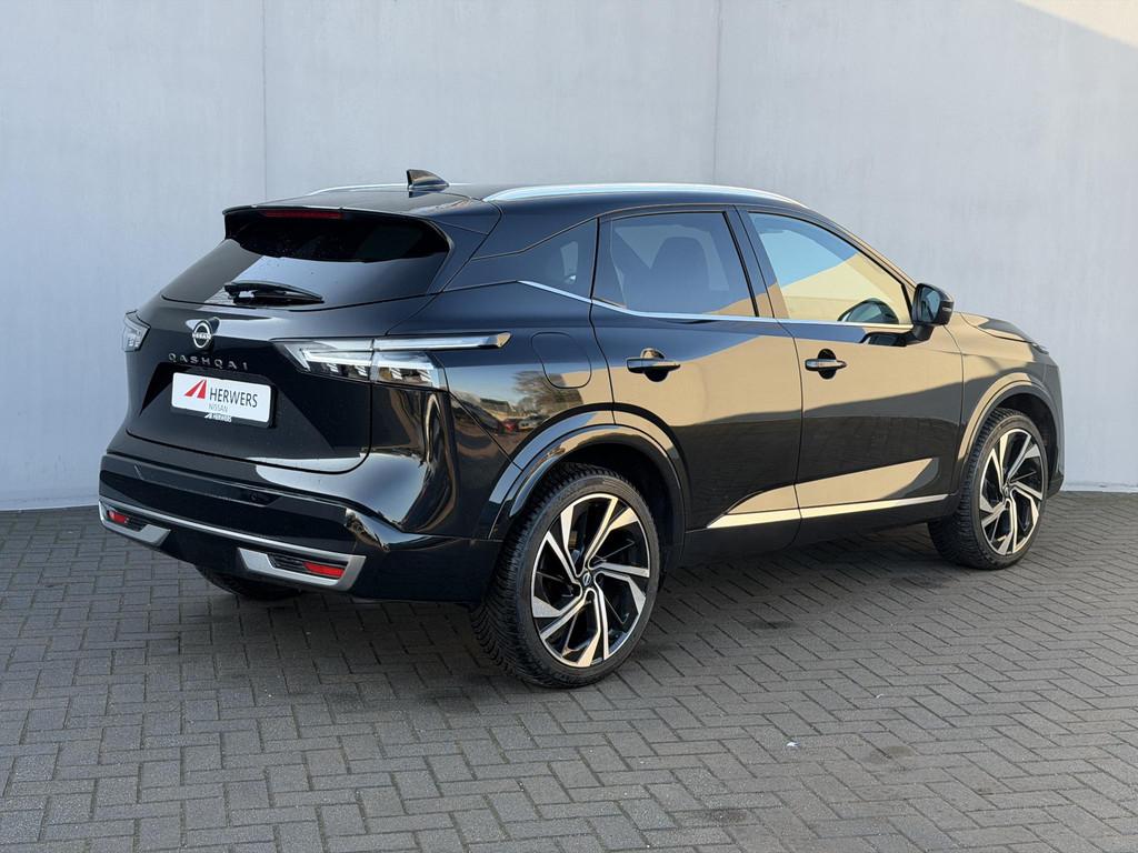 Nissan Qashqai 1.3 MHEV Xtronic Tekna Plus Automaat / Nieuw, Adaptive Cruise Control, Euro 6, 4 cilinders, Zwart