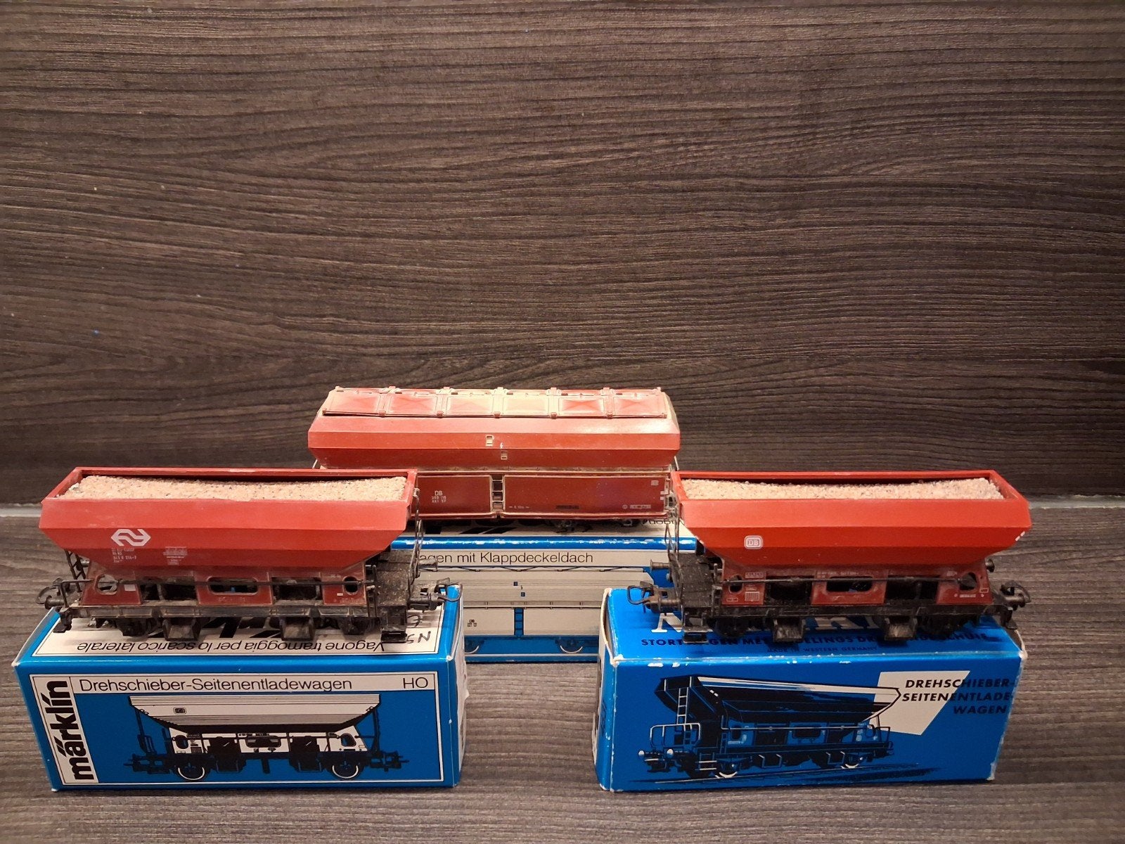 Marklin 4641+4626+4631 licht gewetterd iovp, Wisselstroom, Wagon, Ophalen of Verzenden, NS