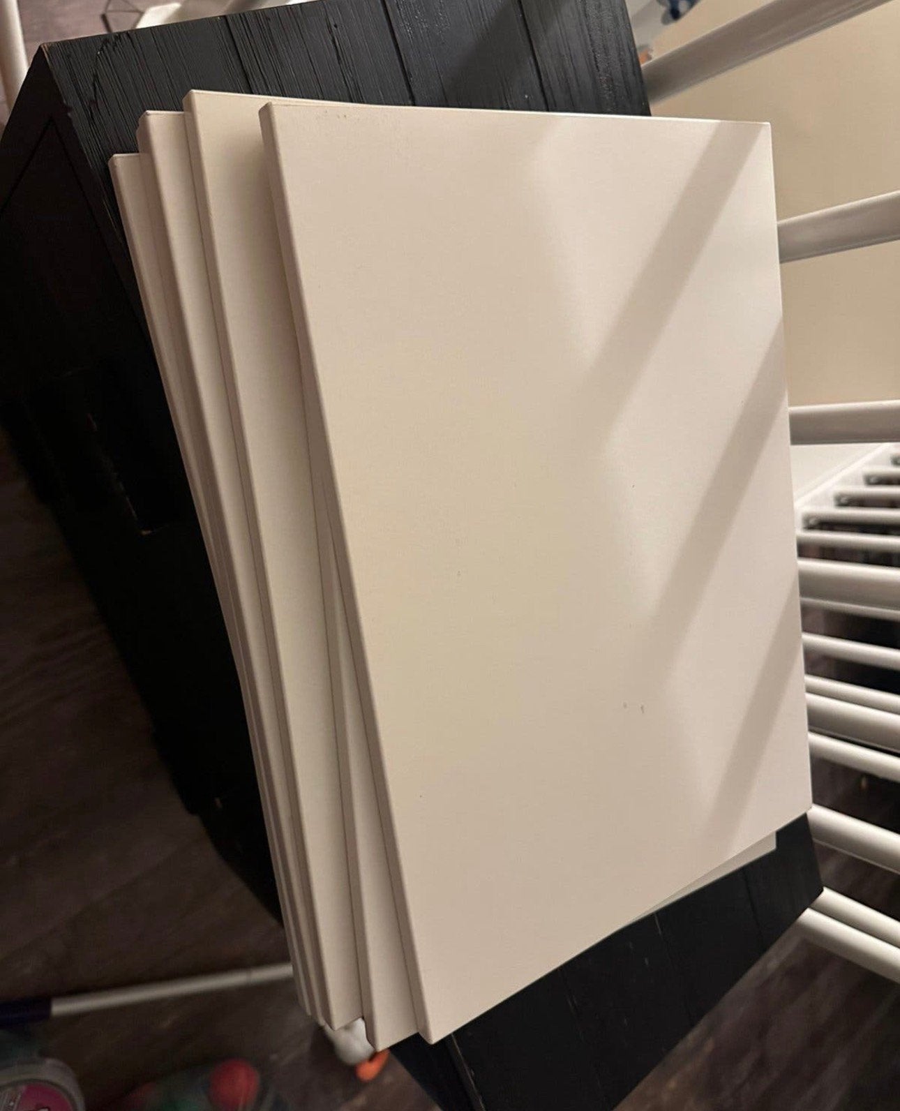 4 witte ikea trofast planken, Ophalen, Minder dan 25 mm, Zo goed als nieuw, Plank
