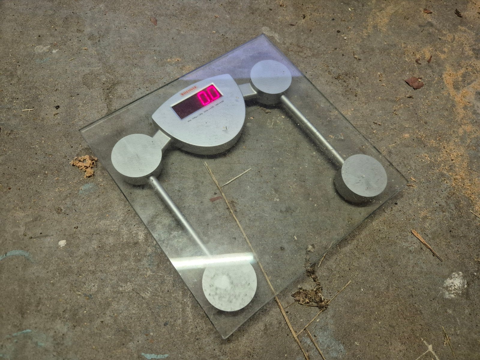 Soehnle Personenweegschaal - Digitaal - Glas, Ophalen, Gebruikt, 1 tot 500 gram, 100 kg of meer