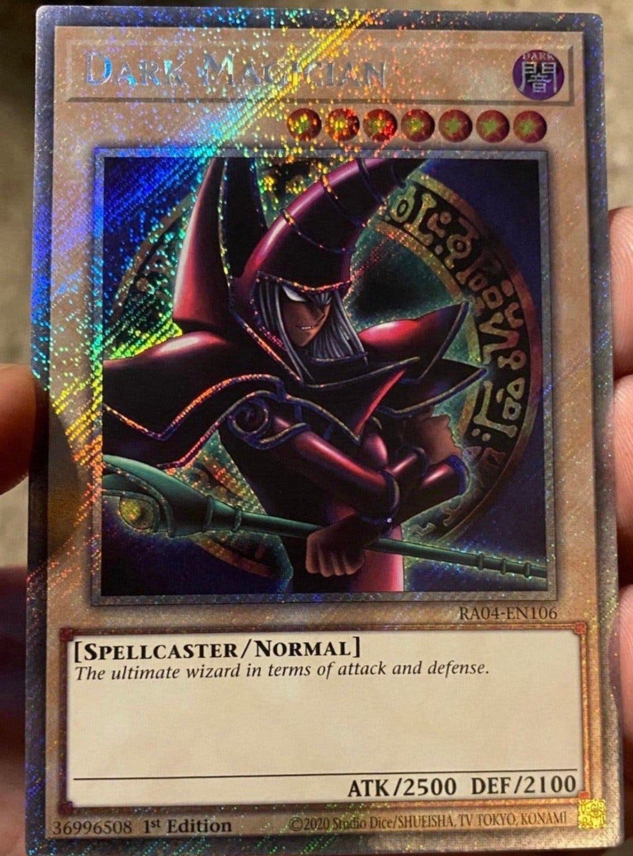 Yu-Gi-Oh! Alternate Arcana Dark Magician RA04 1st Ed Mint !, Ophalen of Verzenden, Zo goed als nieuw, Losse kaart, Foil