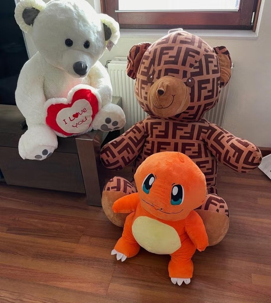Knuffelspelgoed XXL Teddybeer, Witte Teddy & Pokemon, Kinderen en Baby's, Speelgoed | Knuffels en Pluche, Ophalen, Nieuw, Overige typen