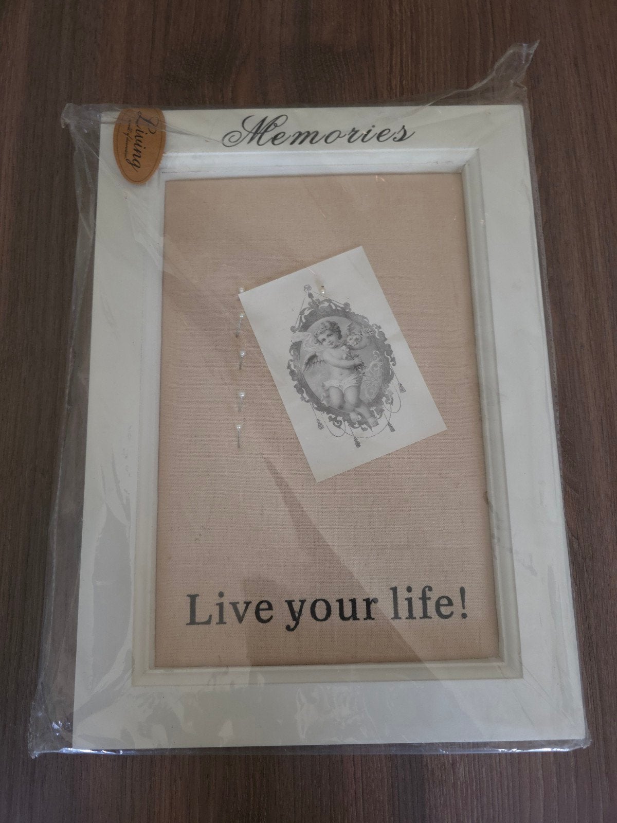 Nieuwe fotolijst 'Memories Live your life!', Nieuw, Ophalen of Verzenden, Fotolijst, Wit