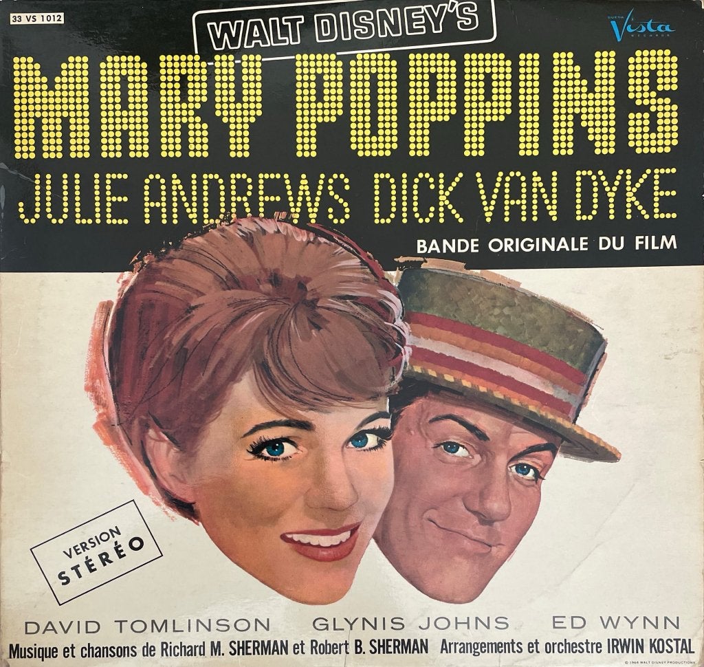 Walt Disney's - Mary Poppins Bande Originale Du Film, Ophalen of Verzenden, 1960 - 1969, Gebruikt, 12 inch