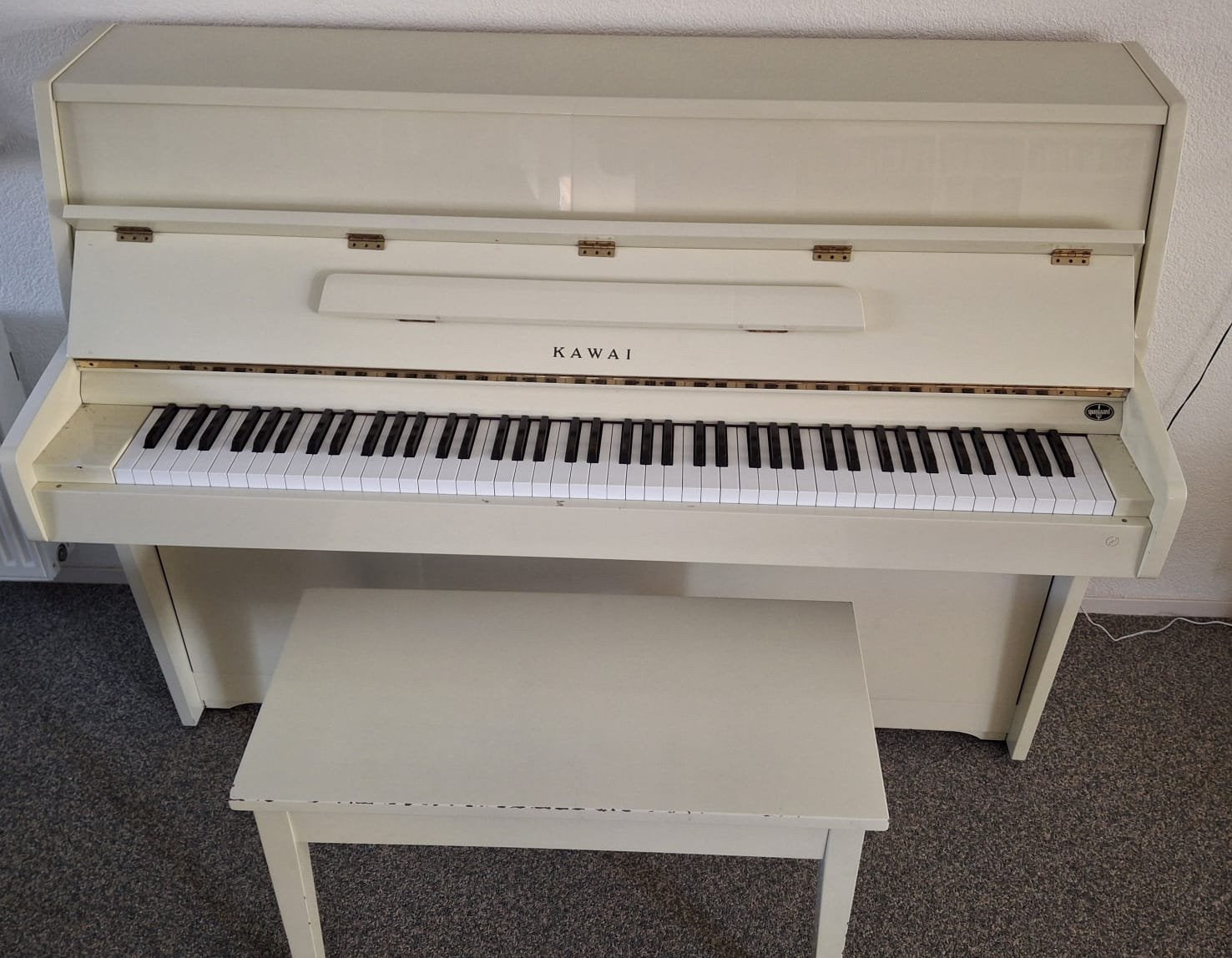 Kawai ce7 piano, Ophalen, Gebruikt, Wit, Piano
