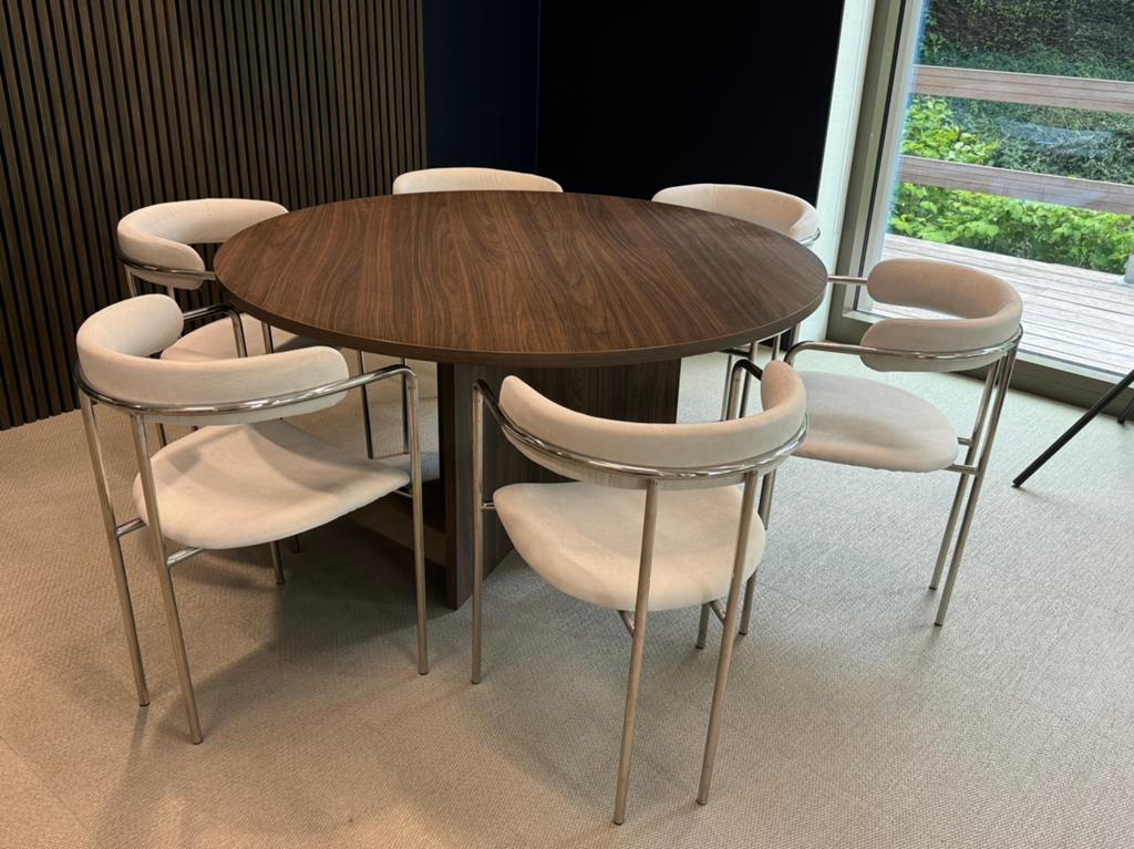 Dining chairs, Ophalen, Wit, Zo goed als nieuw, Stof