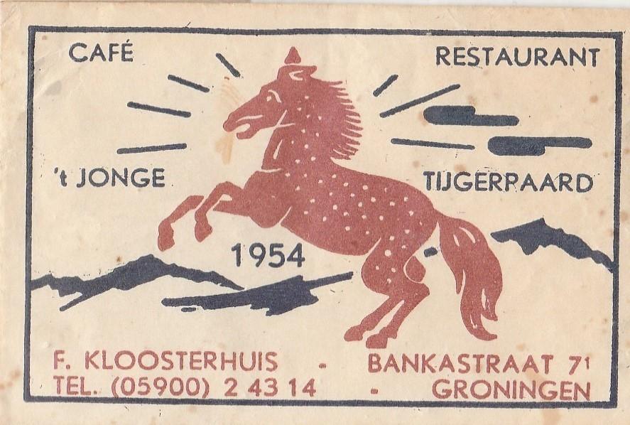 't Jonge Tijgerpaard Bankastraat Groningen - F Kloosterhuis, Ophalen of Verzenden