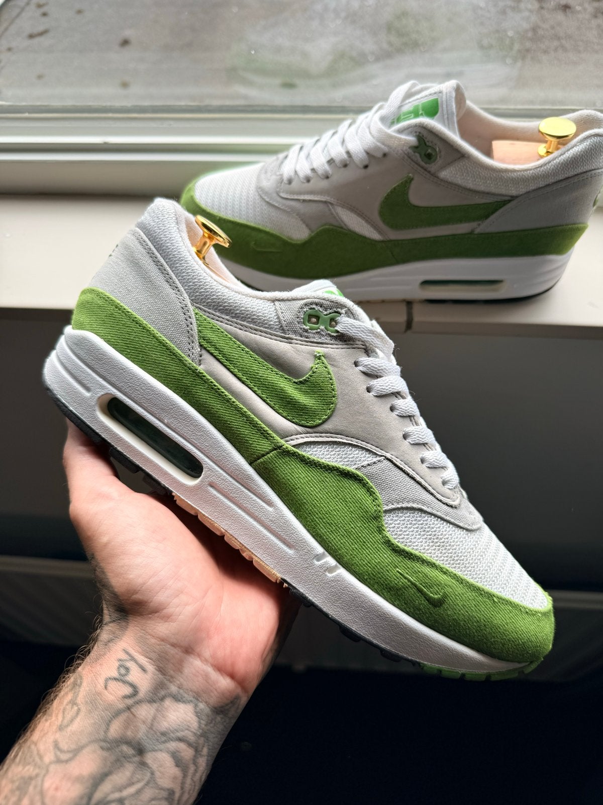 Nike Air Max 1 Patta 5th Chlorophyll EU44 (2009), Ophalen of Verzenden, Gedragen, Overige kleuren, Sneakers of Gympen